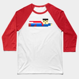 Pixel Superhero Baseball T-Shirt